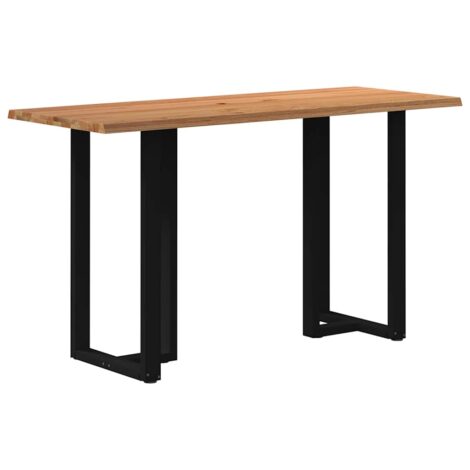 Bartisch Hellbraun 200x80x112 cm Massivholz Eiche Rechteckig