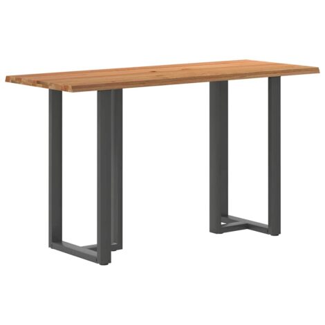 Bartisch Hellbraun 200x80x112 cm Massivholz Eiche Rechteckig