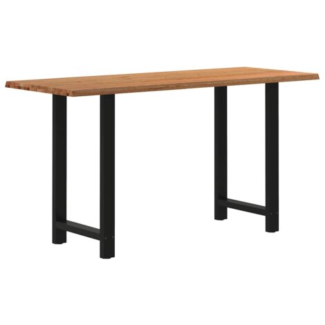 Esstisch Baumkante 180x80x112cm Massivholz Eiche Rechteckig