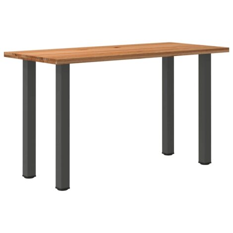 Esstisch Hellbraun 180x80x92 cm Massivholz Eiche Rechteckig