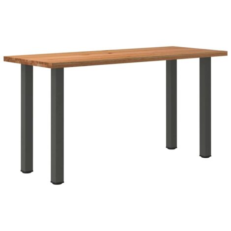 Esstisch Hellbraun 200x80x102 cm Massivholz Eiche Rechteckig
