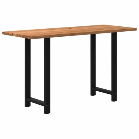 Esstisch Hellbraun 200x80x112 cm Massivholz Eiche Rechteckig