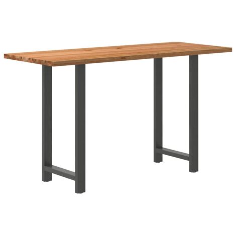 Esstisch Hellbraun 200x80x112 cm Massivholz Eiche Rechteckig