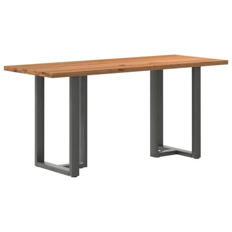 Esstisch Hellbraun 200x80x92 cm Massivholz Eiche Rechteckig