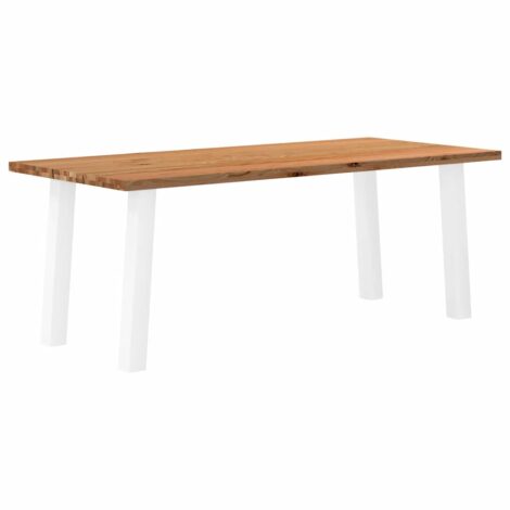 Esstisch Hellbraun 200x90x74 cm Massivholz Eiche Rechteckig