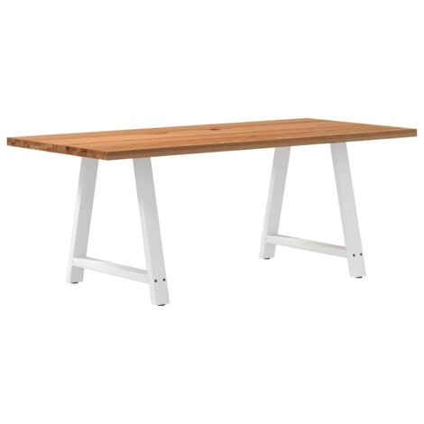 Esstisch Hellbraun 200x90x74 cm Massivholz Eiche Rechteckig