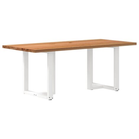 Esstisch Hellbraun 200x90x74 cm Massivholz Eiche Rechteckig