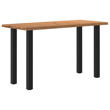 Esstisch mit Baumkanten 180x80x102 cm Massivholz Rechteckig