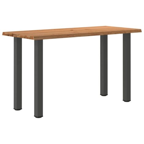 Esstisch mit Baumkanten 180x80x102 cm Massivholz Rechteckig