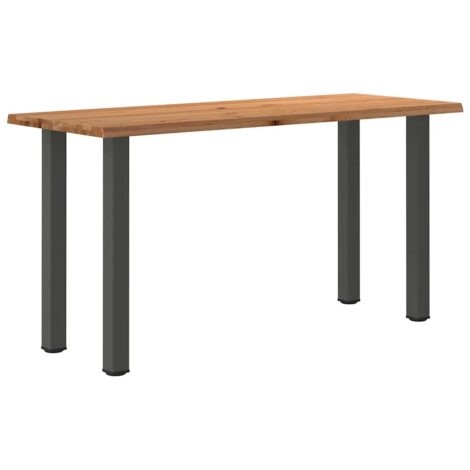 Esstisch mit Baumkanten 200x80x92cm Massivholz Eiche Rechteckig