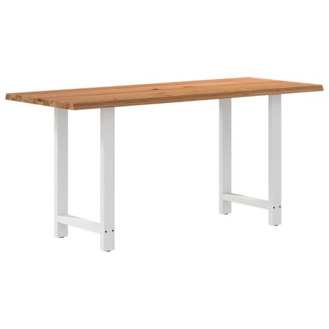 Esstisch mit Baumkanten 200x80x92cm Massivholz Eiche Rechteckig